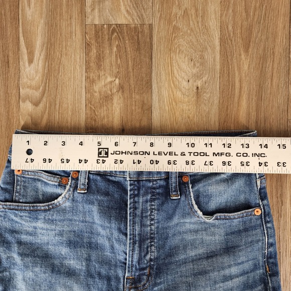 Madewell The Perfect Vintage Crop Jean Distressed Blue Denim Women's Size 27 - Picture 6 of 13